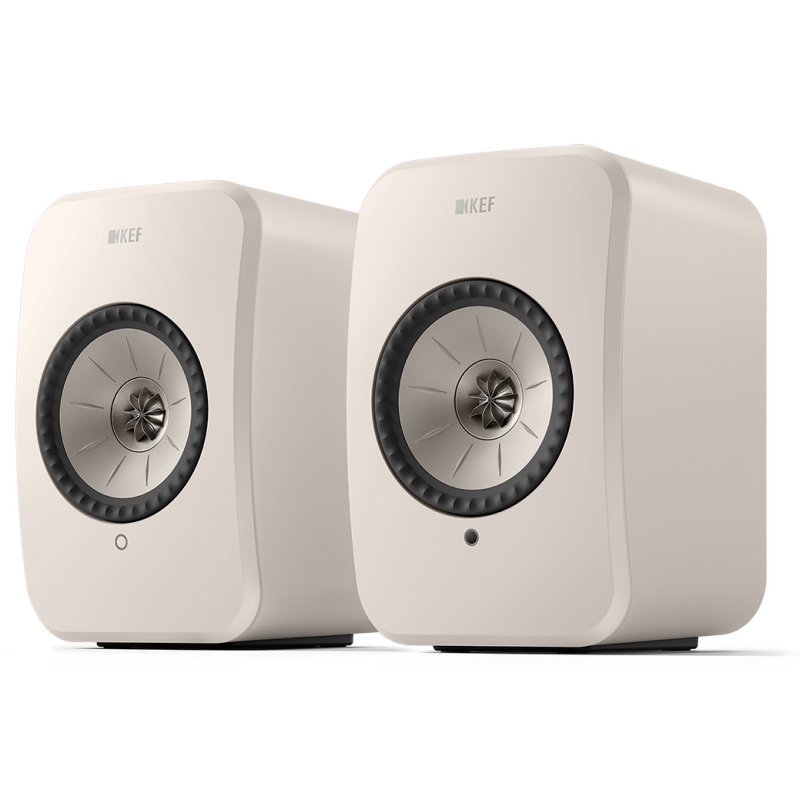 KEF LSX II LT Wireless Speakers Stone White (Pair)