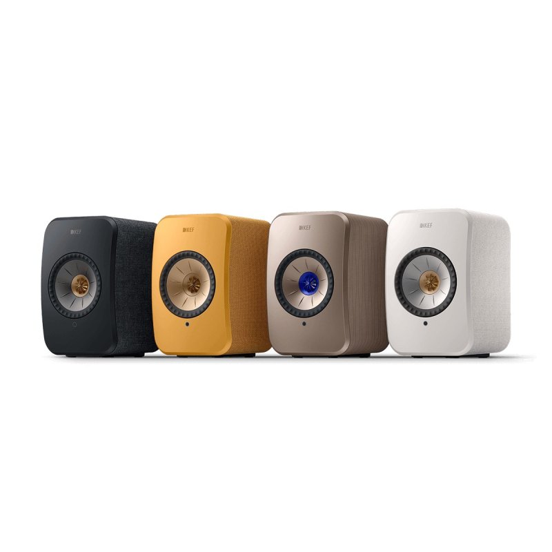 KEF LSX II range line-up: Carbon Black, Amber Haze, Soundwave Edition and Cotton White