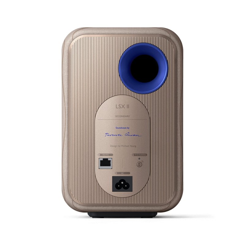 KEF LSX II Soundwave Edition - secondary speaker rear panel