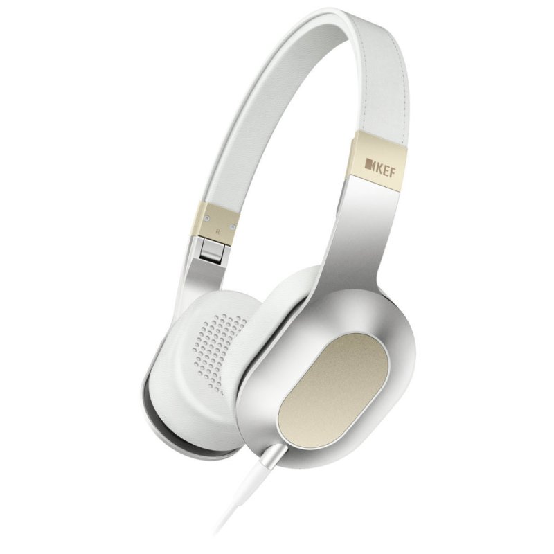 KEF M400 Hi-Fi Headphones Champagne White
