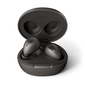 KEF Mu3 Noise-Cancelling Wireless Earphones - Charcoal Grey