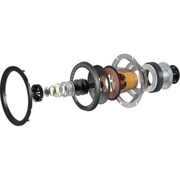 KEF Q150 Bookshelf Speakers Satin Black (Pair) — Uni-Q driver exploded diagram