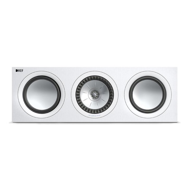 KEF Q350 AV 5.0 Speaker Package (Satin White) — Q650c centre channel front view
