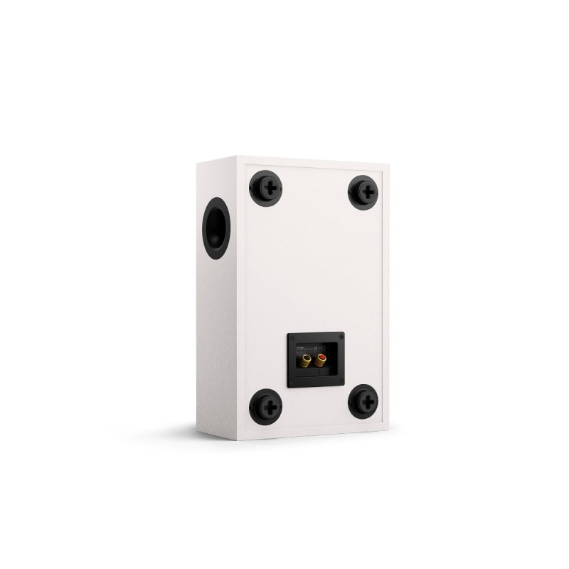 KEF Q4 Meta On-Wall Speaker Satin White, rear panel with terminals