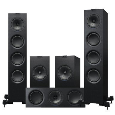 KEF Q550 AV 5.0 Speaker Package (Satin Black)
