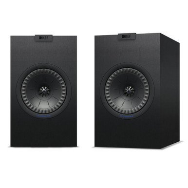 KEF Q150 Bookshelf Speakers — rear three-quarter view