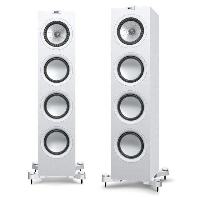 KEF Q750 Floorstanding Speakers Satin White (Pair)
