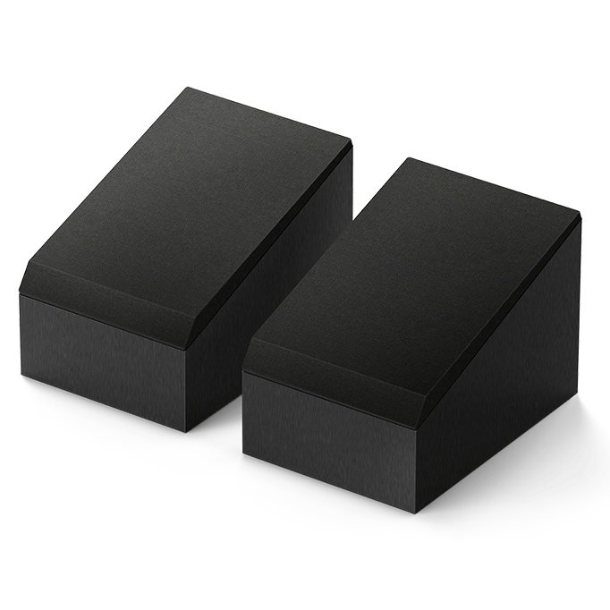 KEF Q8 Meta Dolby Atmos speakers in Satin Black with grilles fitted (pair)