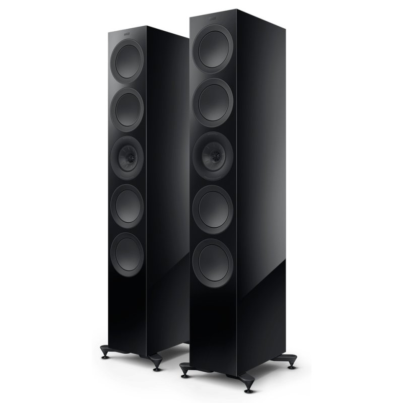 KEF R11 Meta Floorstanding Speakers Black Gloss (Pair)
