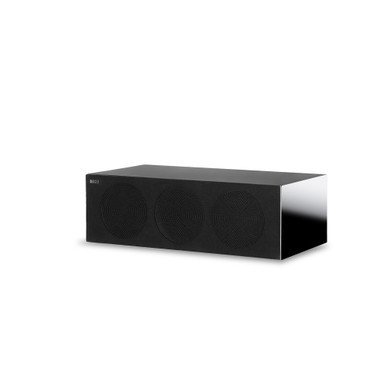 KEF R2c Centre Channel Speaker in Gloss Black with grille attached