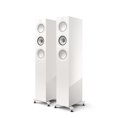 KEF R5 Meta Floorstanding Speakers Gloss White (Pair)
