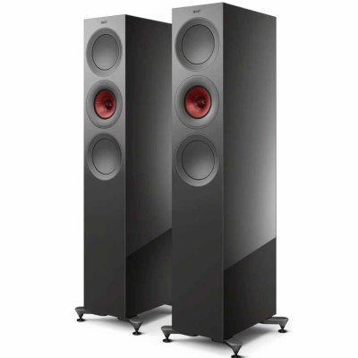 KEF R7 Meta Floorstanding Speakers Titanium Grey (Pair)