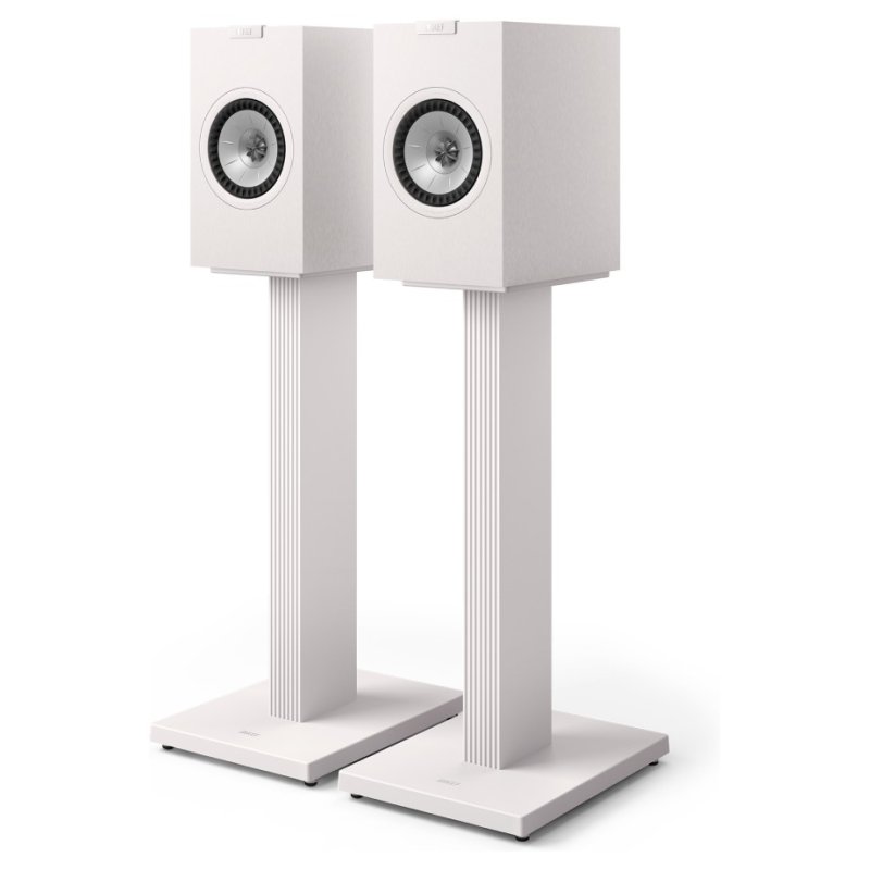 KEF SQ1 Floor Stand Mineral White - Angle