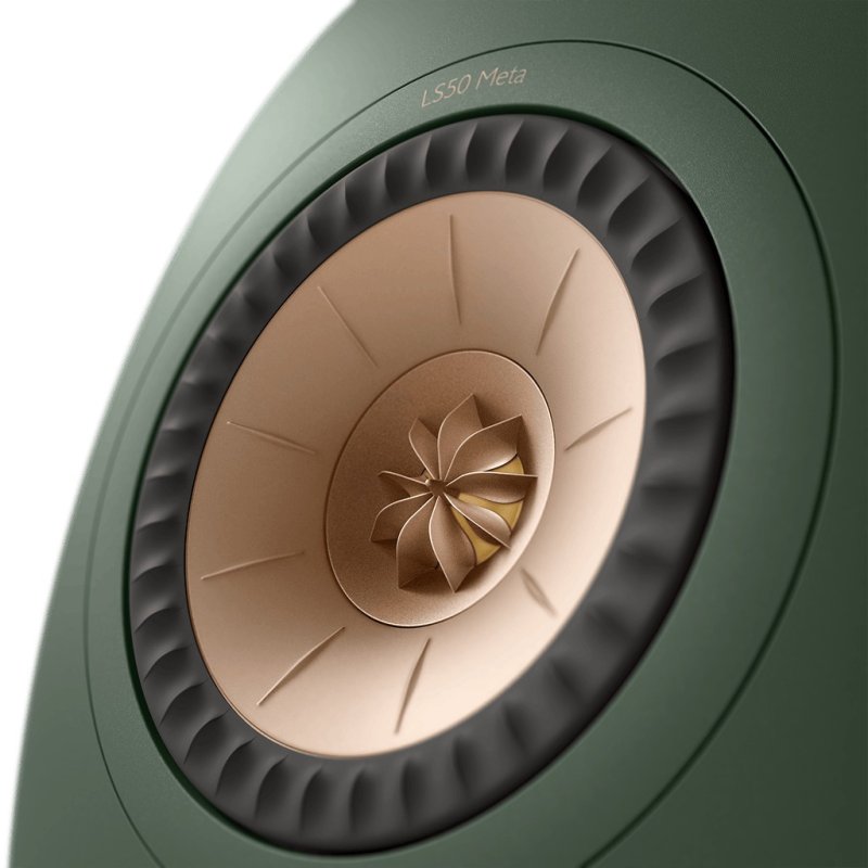 KEF LS50 Meta Moss Green - Uni-Q Driver Front Side