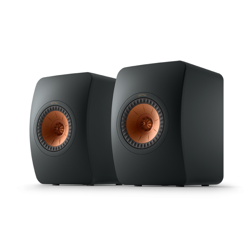KEF LS50 Meta Bookshelf Speakers Carbon Black (Pair)