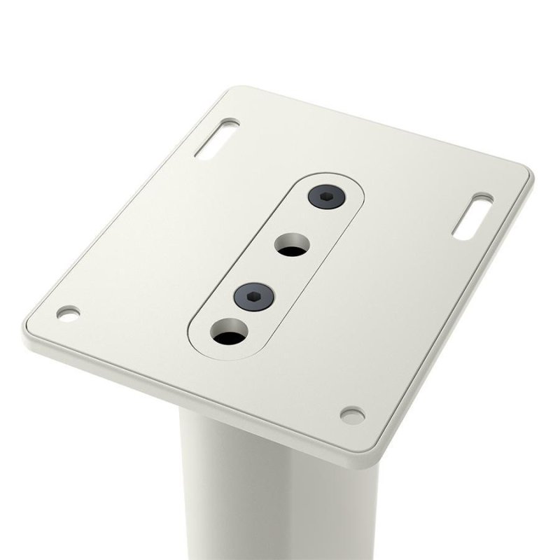 KEF S2 Floor Stand Mineral White – top plate detail