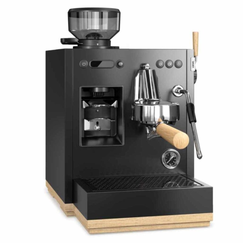 Loewe Aura Pure Espresso Machine three-quarter angle