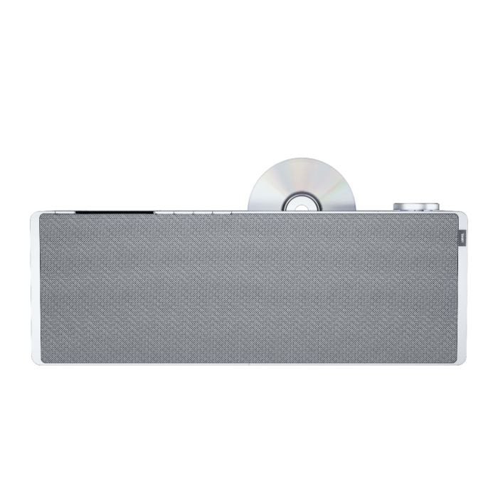 Loewe Klang S3 Radio & CD Player Light Grey — front view with CD