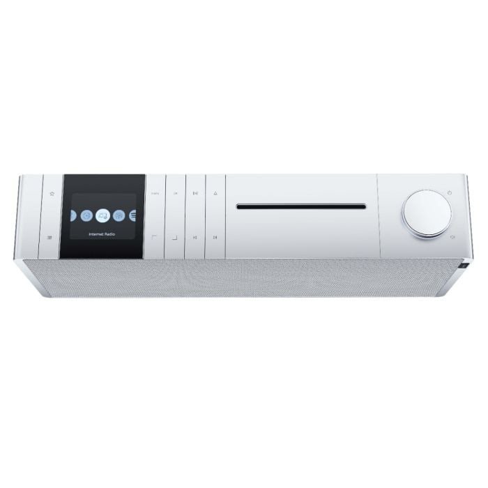 Loewe Klang S3 Radio & CD Player Light Grey — top view with controls