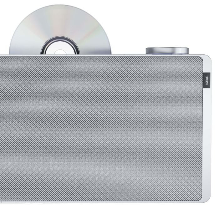 Loewe Klang S3 Radio & CD Player Light Grey — close-up front view