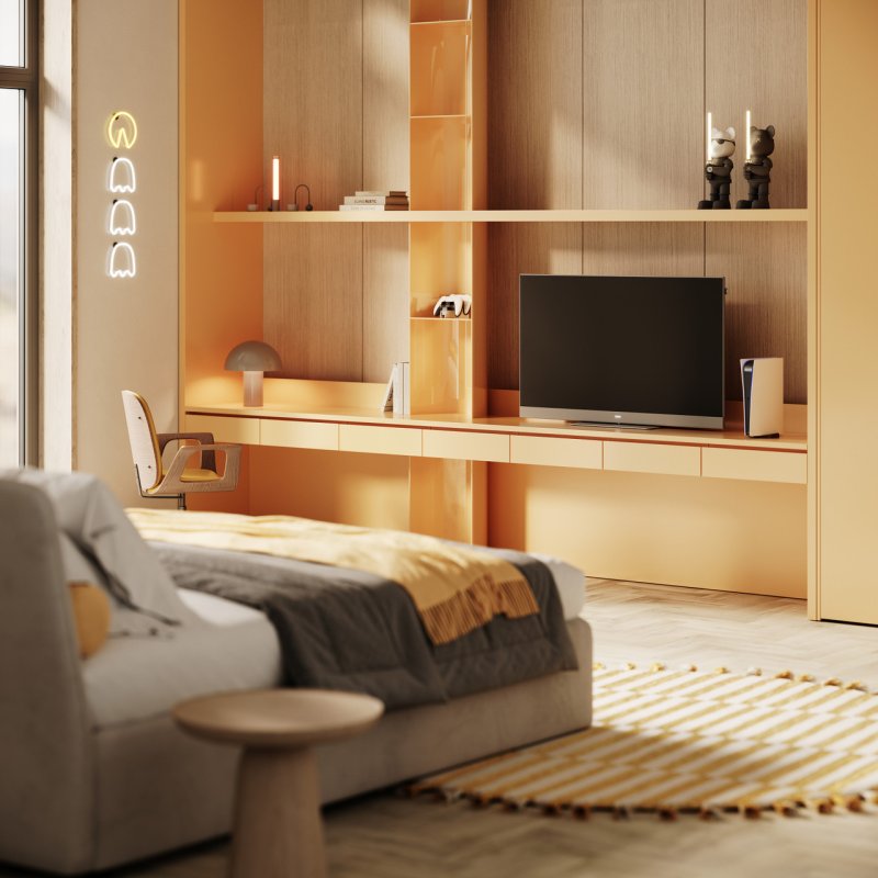 Loewe We. SEE 32 Full HD Streaming TV Aqua Blue — lifestyle
