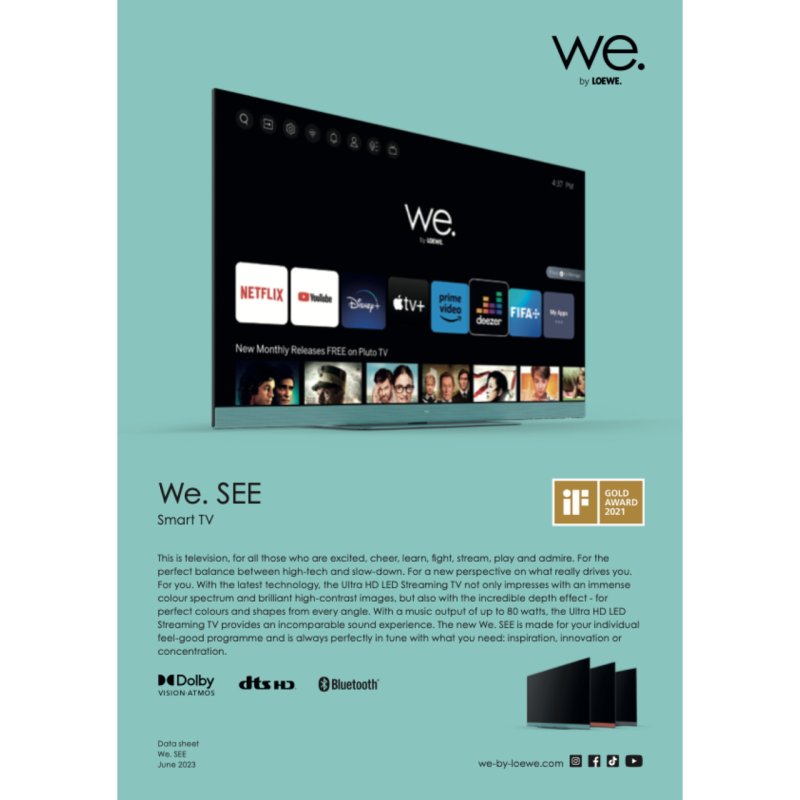 LOEWE WE SEE 32 TV — product fiche