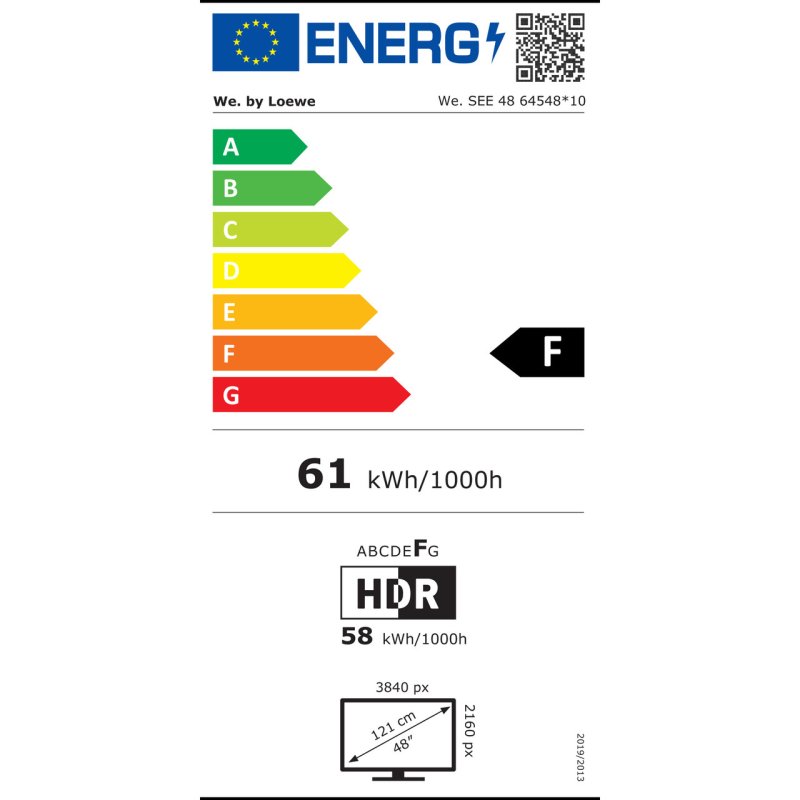 Loewe We. SEE 48 OLED — energy label