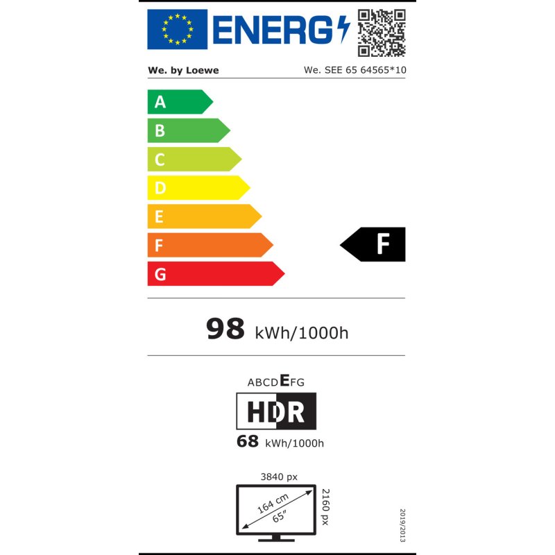 Loewe We. SEE 65 OLED — energy label