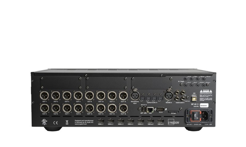 Lyngdorf MP-60 2.1 rear panel connections