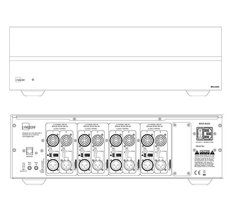 Lyngdorf MXA-8400 dimensions diagram