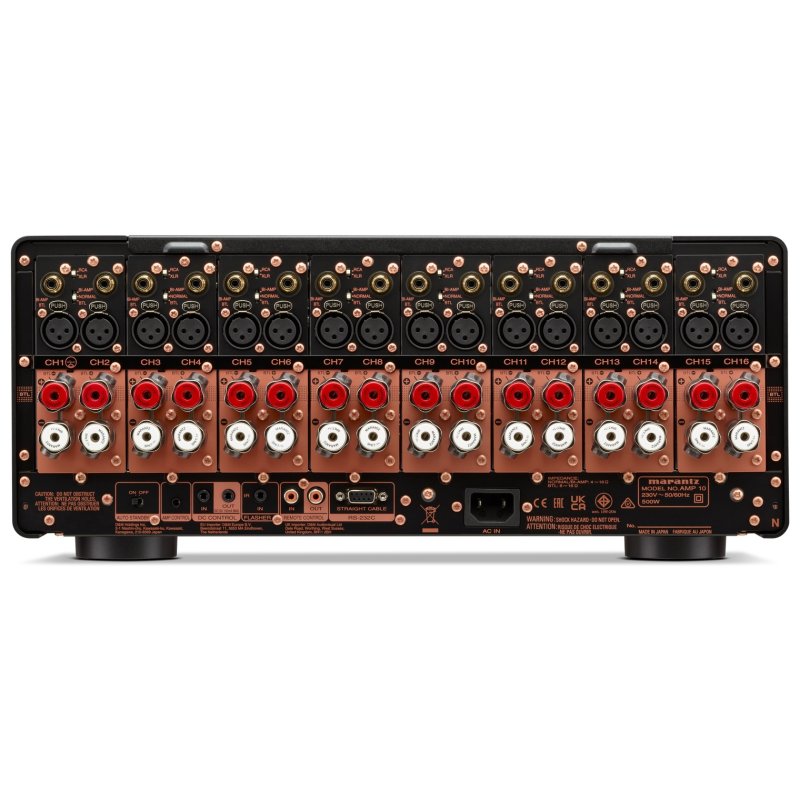 Marantz AMP 10 16-Channel Power Amplifier Black - Rear Panel