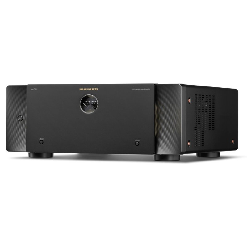 Marantz AMP 20 12-Channel Power Amplifier Black - three-quarter side view