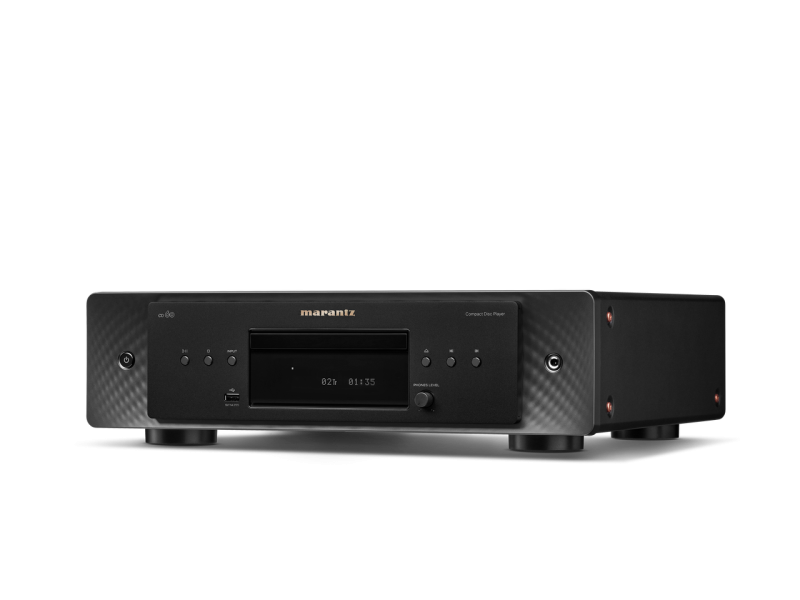 Marantz CD 60 CD Player Black - three-quarter angle from left