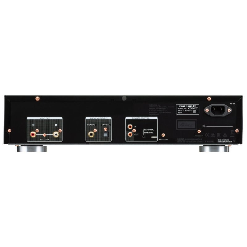 Marantz CD6007 CD Player Black — rear panel