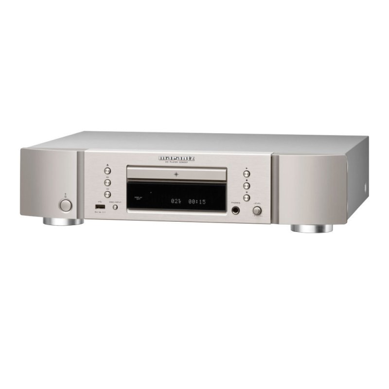 Marantz CD6007 CD Player Silver Gold — angle view