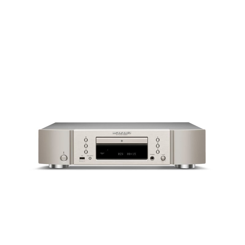 Marantz CD6007 CD Player Silver Gold — elevated front view