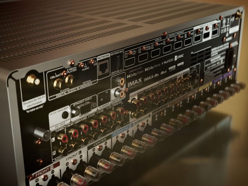 Marantz Cinema 50 Series 2 Silver - rear panel connection detail