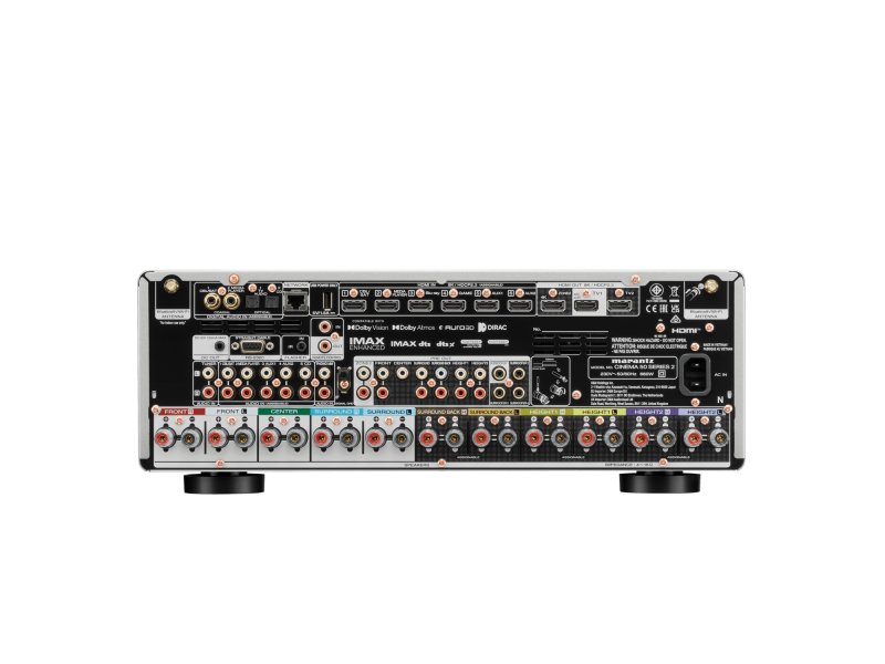 Marantz Cinema 50 Series 2 9.4 Channel AV Receiver Silver - rear panel connections