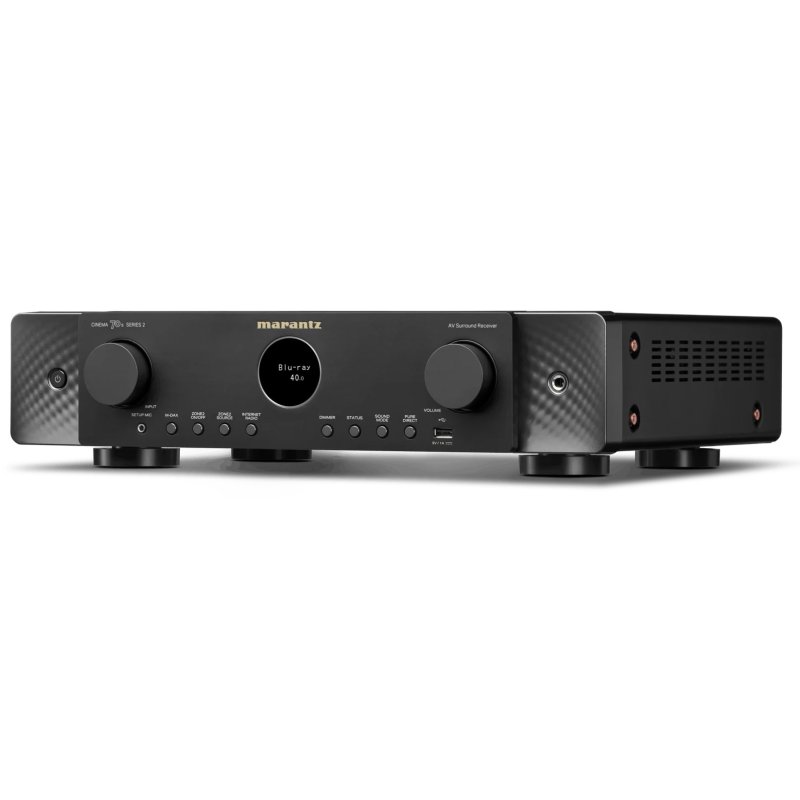 Marantz Cinema 70s Series 2 AV Receiver Black angled front left view