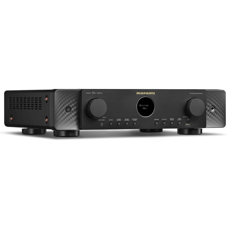 Marantz Cinema 70s Series 2 AV Receiver Black angled front right view