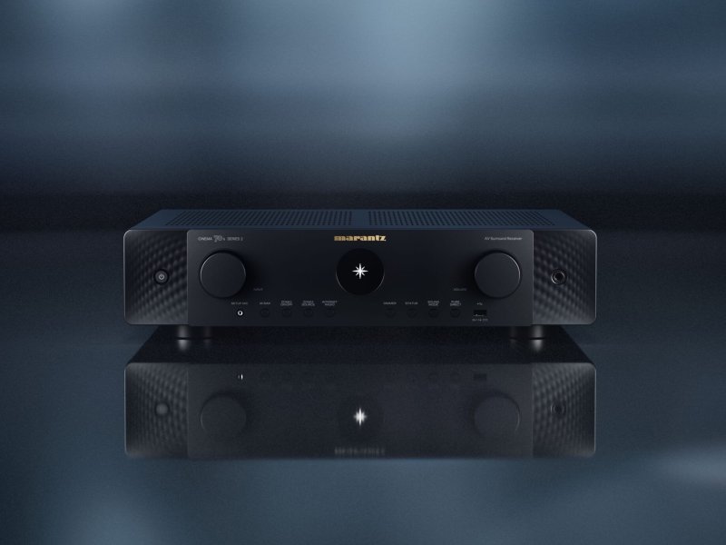 Marantz Cinema 70s Series 2 AV Receiver Black front on studio setting