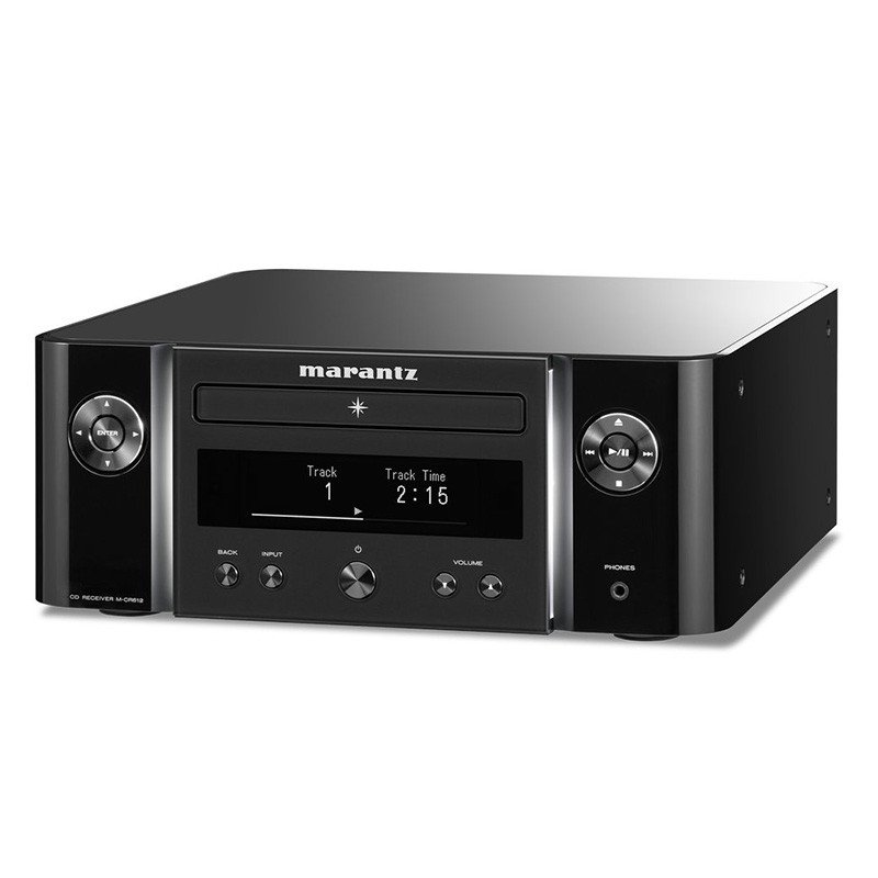 Marantz Melody X M-CR612 Network CD Receiver Black — three-quarter angle