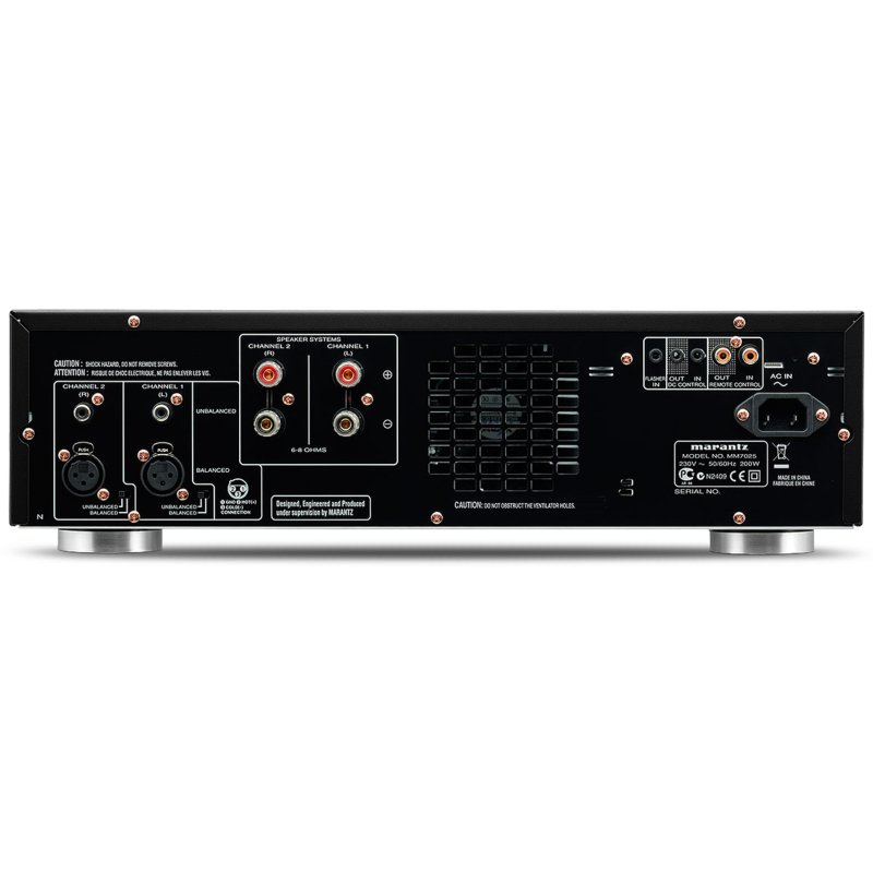 Marantz MM7025 2-Channel Power Amplifier Black - Rear Panel