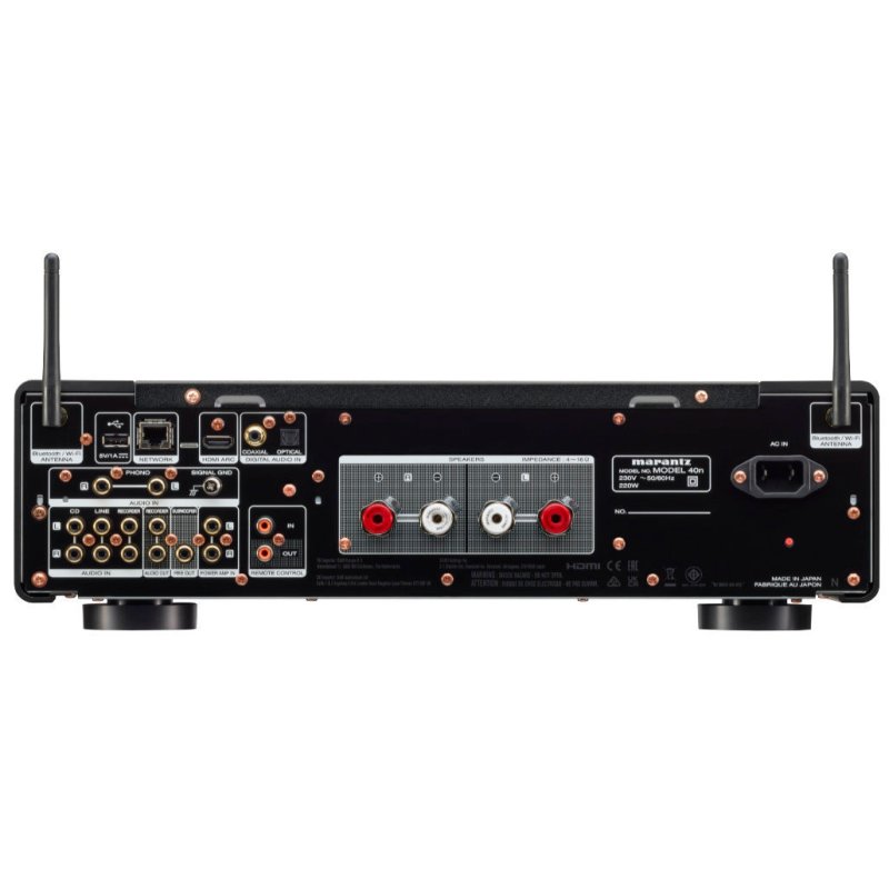 Marantz Model 40n Networked Integrated Amplifier Black — rear panel