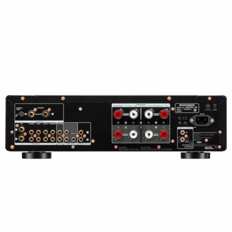 Marantz Model 50 Integrated Amplifier Black — rear panel