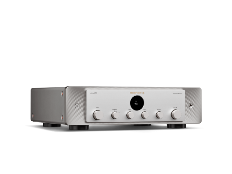 Marantz Model 50 Integrated Amplifier Silver Gold — angle view (right)