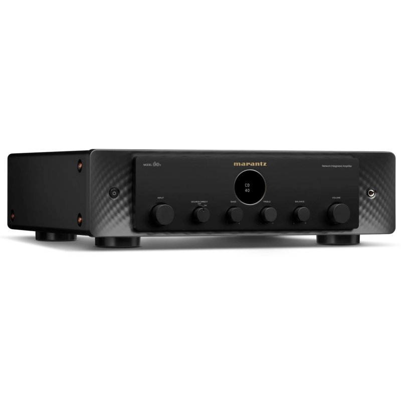 Marantz Model 60n Network Integrated Amplifier Black - three-quarter angle view