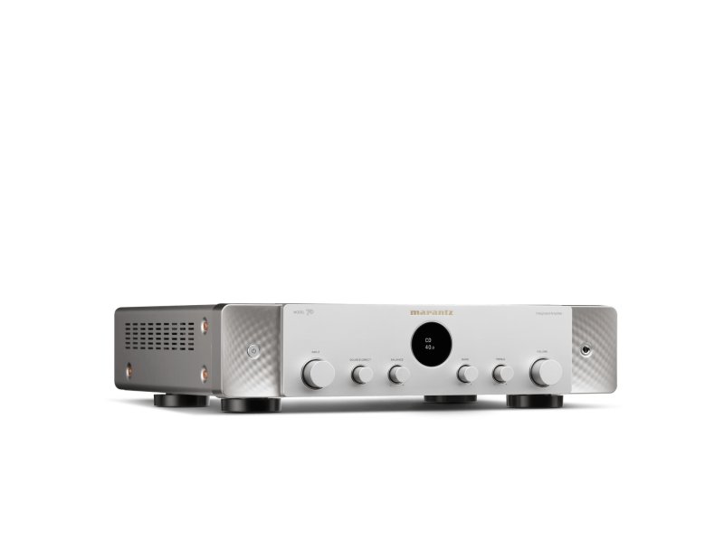 Marantz Model 70 Silver Gold left angled view