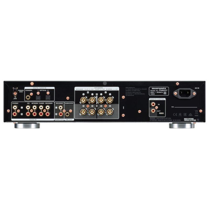 Marantz PM6007 Integrated Amplifier Black — rear panel