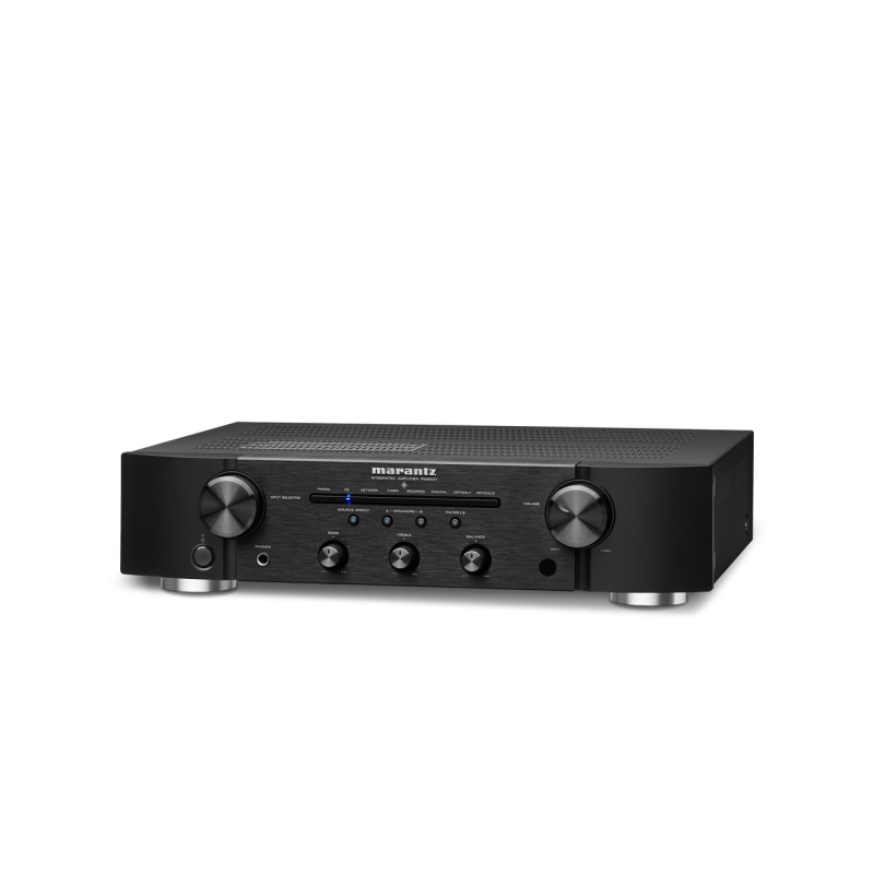 Marantz PM6007 Integrated Amplifier Black — angle left view